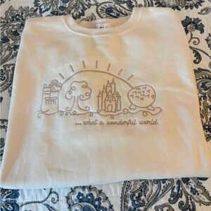 Women’s Cream Disney Parks embroidered sweatshirt